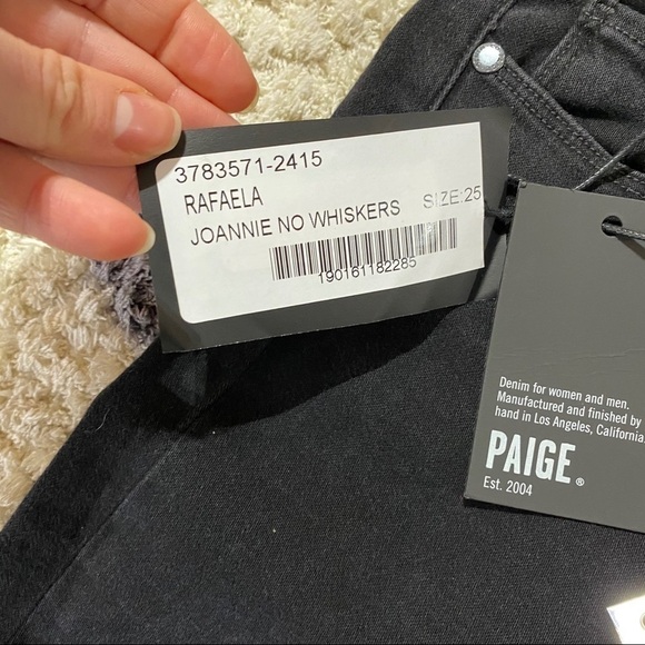 NWT PAIGE Rafaela Ruffle Hem High Waist Skinny Jeans - Picture 12 of 13